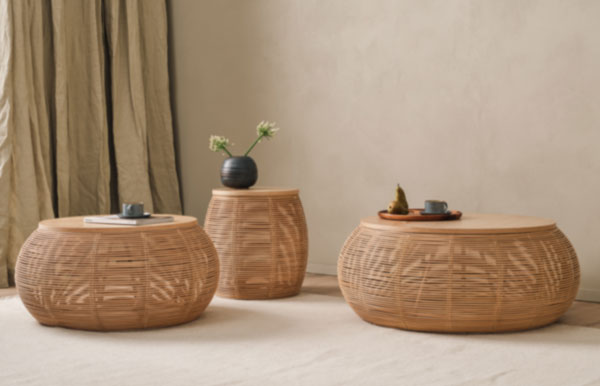 Sivupöytä Vivi 46 cm, rottinki