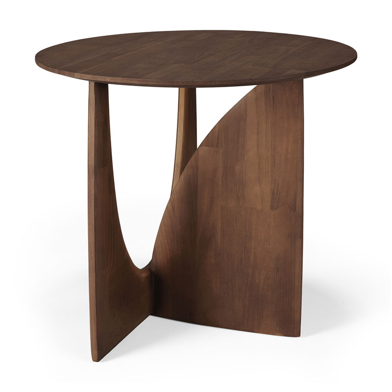 Sivupöytä Teak Geometric 51 cm
