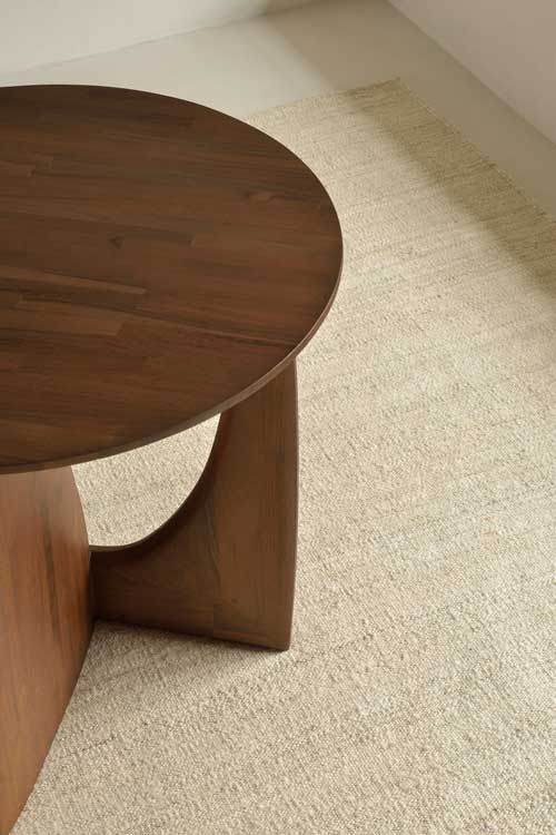 Sivupöytä Teak Geometric 51 cm