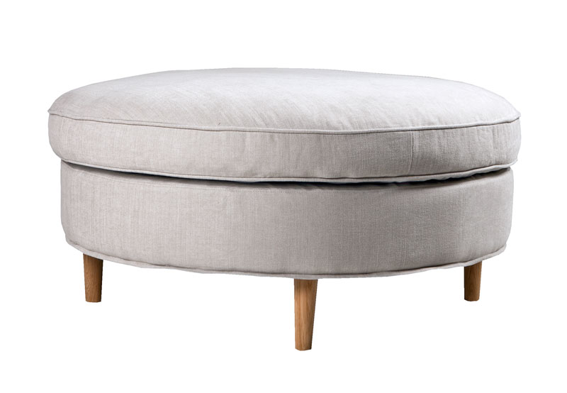 Pyöreä rahi Julia Lux 96 cm, Light Beige