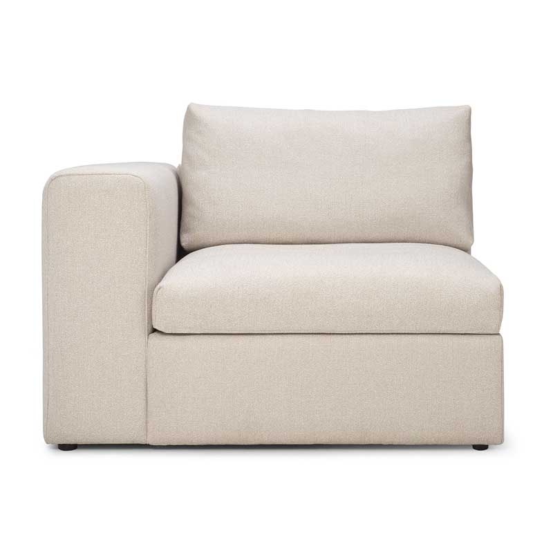 Moduulisohva Mellow, off white kangas, käsinoja oik.