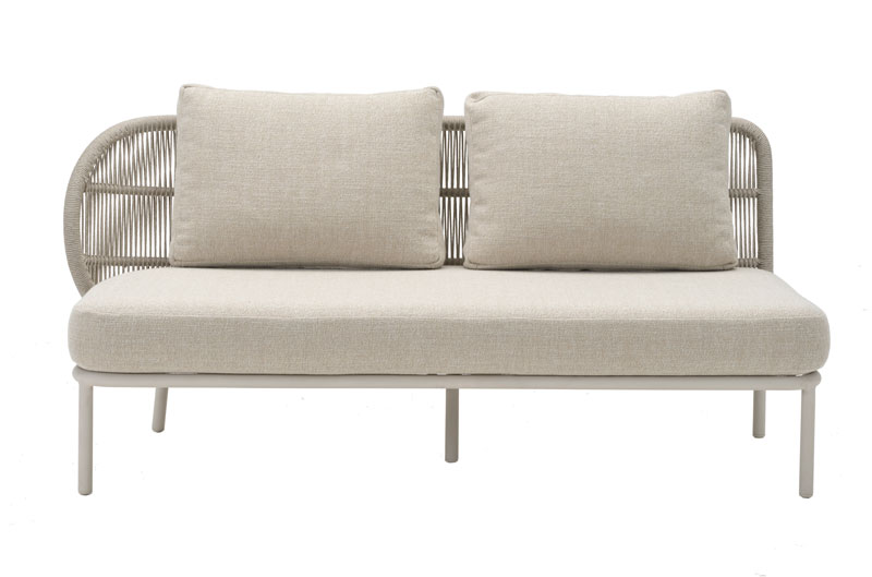 Pehmusteet Kodo 2:n istuttava oikea moduulisohvaan,  Lime White Boucle