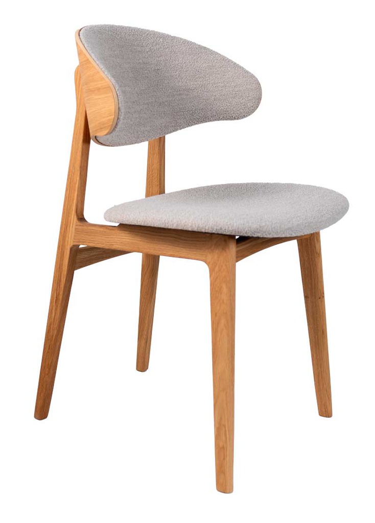 Tuoli RAM Wood Comfort Shell, tammi C4, kangasverhoilu, Natural