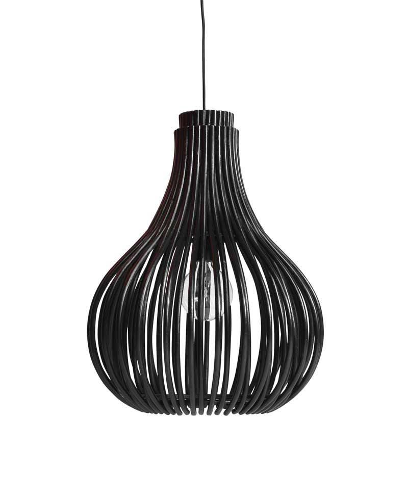 Kattovalaisin Bulb Small, rottinki, Black