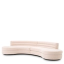 Kaareva sohva Lennox, Bouclé Cream