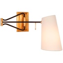 Seinävalaisin Keil Swing Arm Wall Light, Black