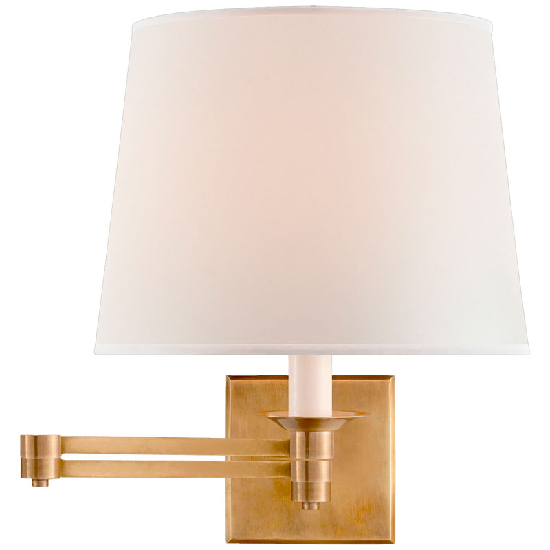 Seinävalaisin Ralph Lauren Evans Swing Arm Sconce, Brass