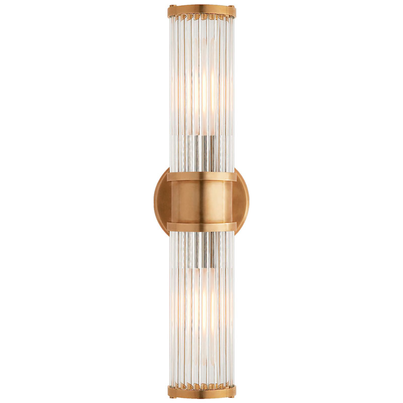 Seinävalaisin Ralph Lauren Allen Double Light Sconce, Brass