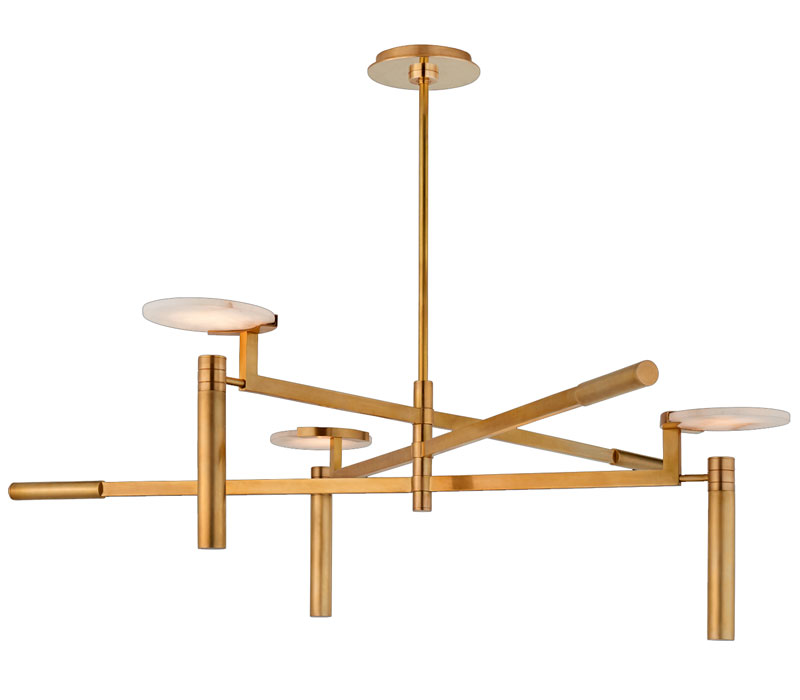 Kattovalaisin Kelly Wearstler Melange Large Floating Disc, Brass