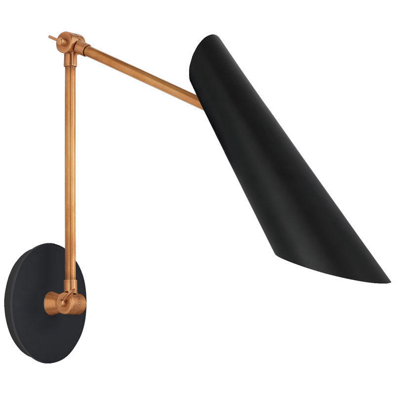 Seinävalaisin Franca Double Library Wall Light, Black