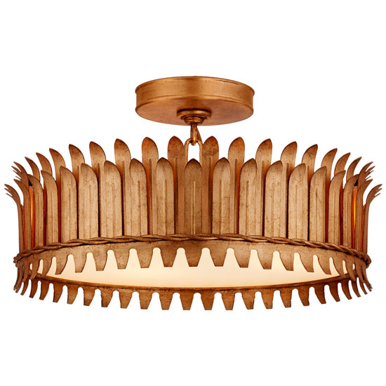 Kattovalaisin Leslie 16" Semi-Flush, Gild