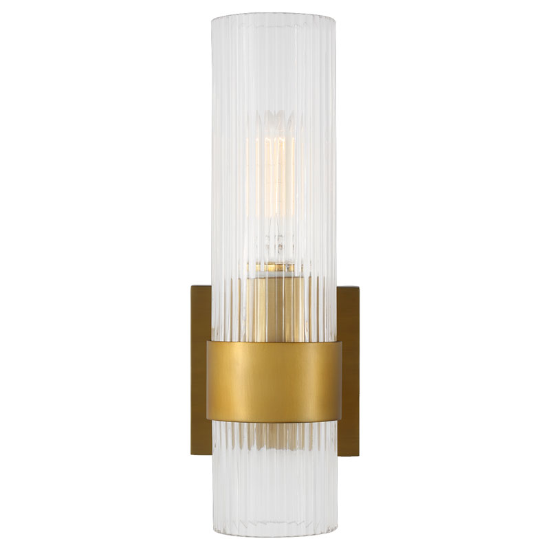 Seinävalaisin Geneva Sconce, Brass