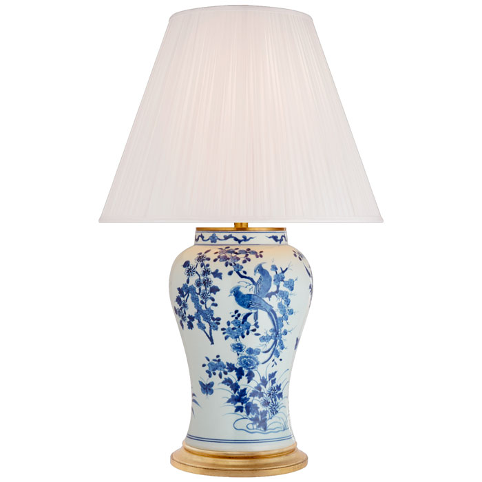 Pöytävalaisin Ralph Lauren Blythe Medium, Blue-White