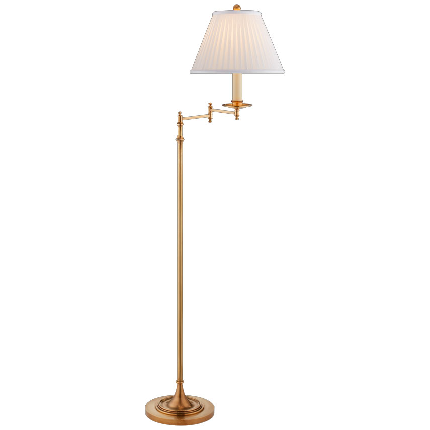 Lattiavalaisin Dorchester Swing Arm Floor Lamp, Brass