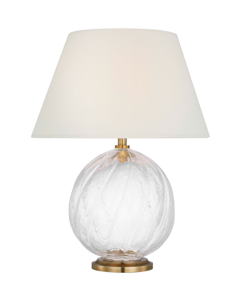 Ladattava Pöytävalaisin Talia 13" Cordless Accent Lamp, Clear