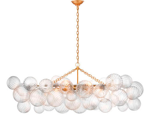 Kattokruunu Talia Medium Linear Chandelier, Gild