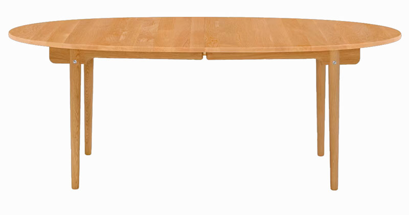Ovaali ruokapöytä CH338, 200 x 115 cm, öljytty tammi