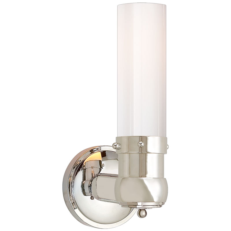 Seinävalaisin Graydon Single Bath Light, Nickel
