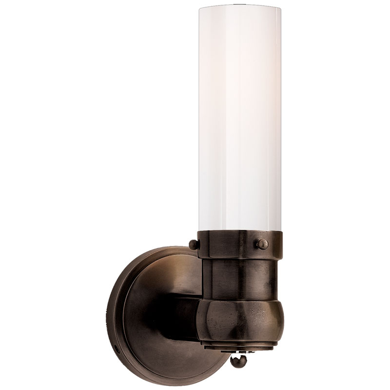 Seinävalaisin Graydon Single Bath Light, Bronze