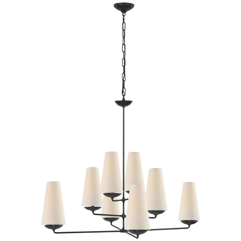 Kattovalaisin Fontaine Large Offset Chandelier, Iron