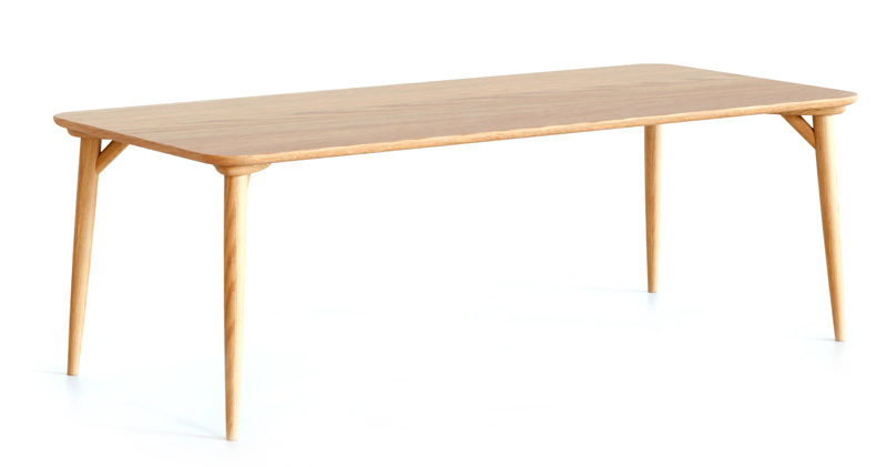 Ruokapöytä Wave, tammi C4, useita kokoja