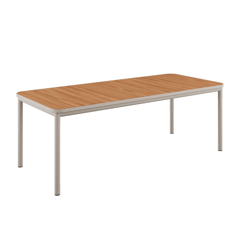Ruokapöytä Kirra 210 x 90 cm, Taupe