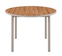 Pyöreä ruokapöytä Kirra 110 cm, Taupe