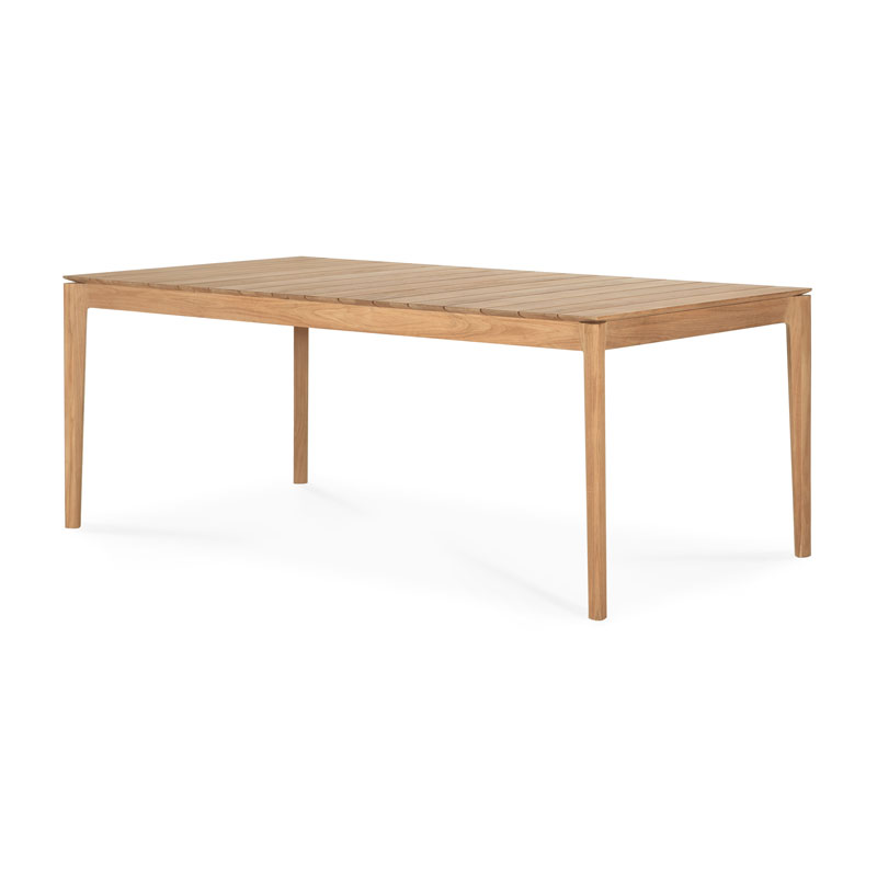 Jatkettava ruokapöytä Bok Outdoor 100 x 200/300 cm, tiikki