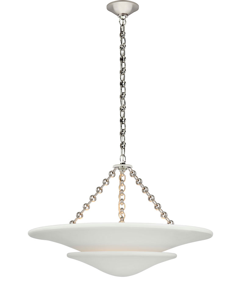 Kattovalaisin Mollino Medium Tiered Chandelier, Nickel