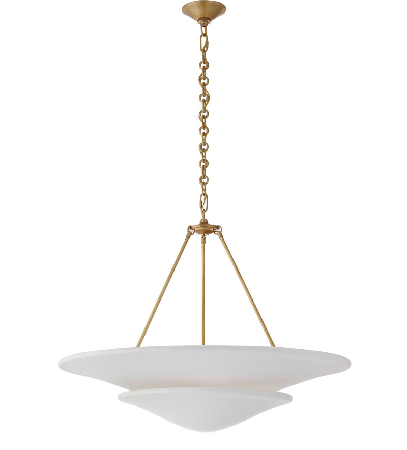 Kattovalaisin Mollino Large Tiered Chandelier, Nickel
