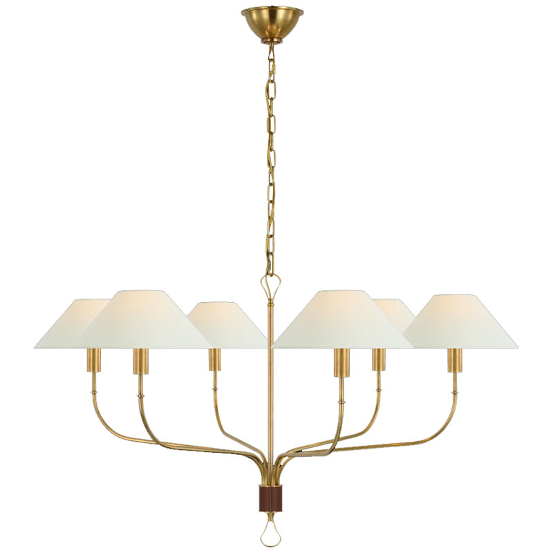 Kattokruunu Griffin Extra Large Tail Chandelier, Brass