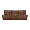 Sohva N701 3:n istuttava, nahka Chestnut