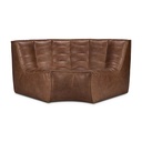 Pyöreä kulmaosa N701, nahka Chestnut