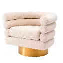 Pyörivä nojatuoli Maguire, Bouclé cream