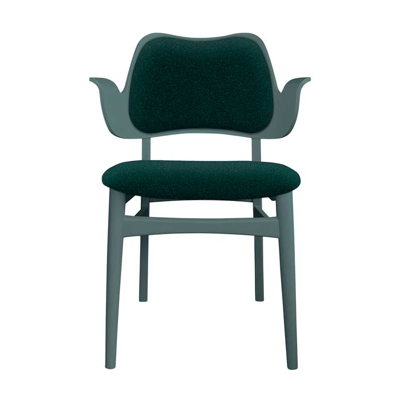 Pehmustettu ruokapöydän tuoli Gesture, Dark Green, Baru