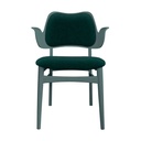 Pehmustettu ruokapöydän tuoli Gesture, Dark Green, Baru