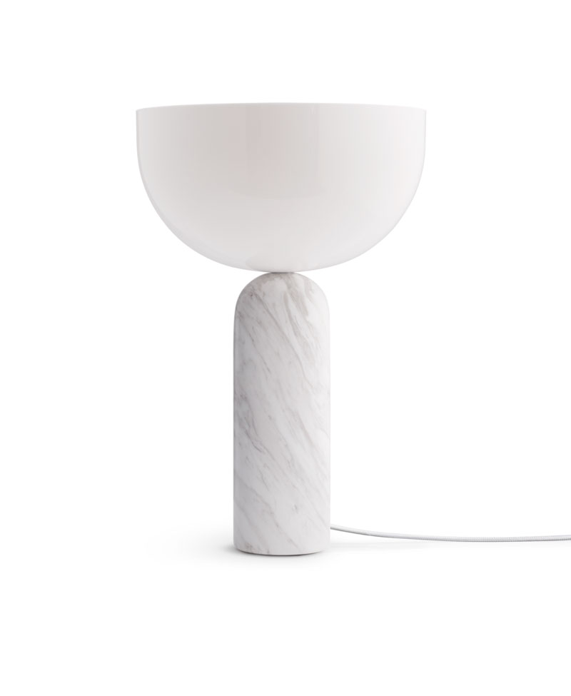 Pöytävalaisin Kizu Large, marmori, White