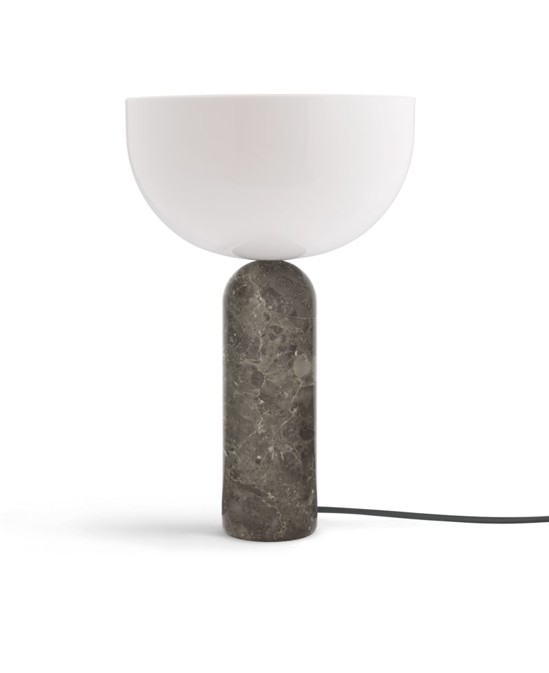 Pöytävalaisin Kizu Large, marmori, Gris du Marais