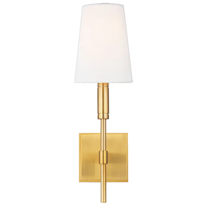 Seinävalaisin Beckham Classic Sconce, Brass