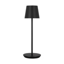 Ladattava pöytävalaisin Nevis, Black, ulkokäyttöön