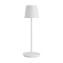 Ladattava pöytävalaisin Nevis, Matte White, ulkokäyttöön