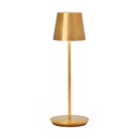 Ladattava pöytävalaisin Nevis, Natural Brass, ulkokäyttöön