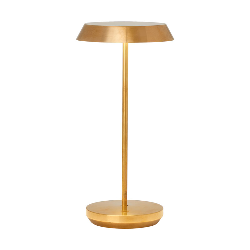 Ladattava pöytävalaisin Tepa, Natural Brass, ulkokäyttöön