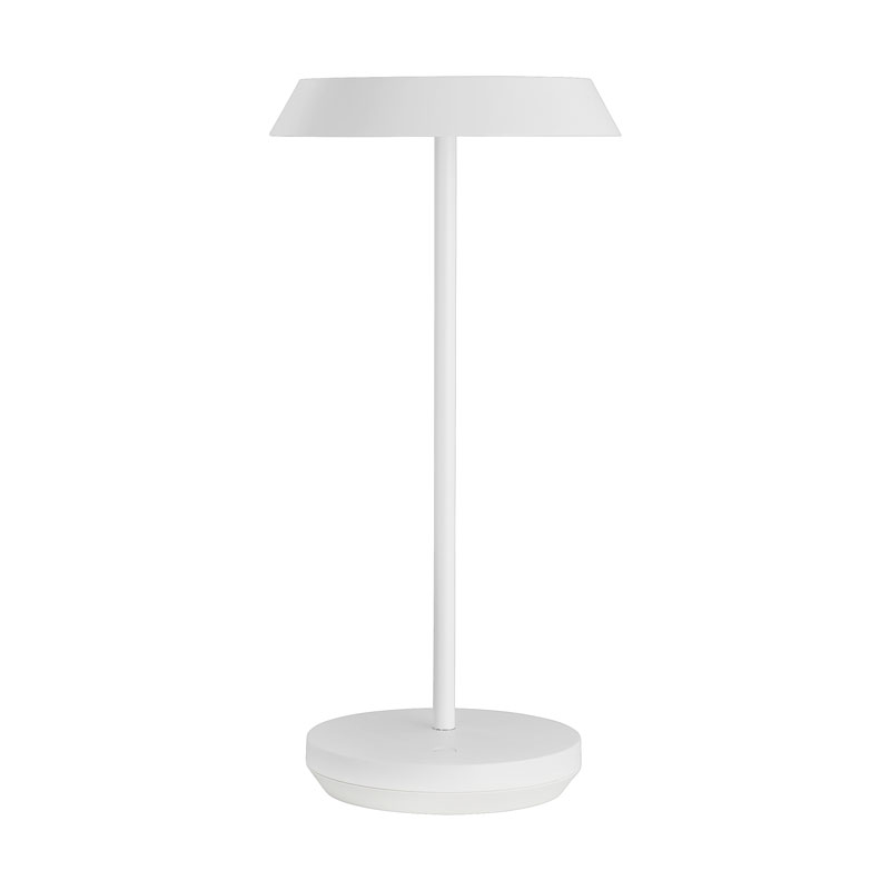 Ladattava pöytävalaisin Tepa, Matte White, ulkokäyttöön