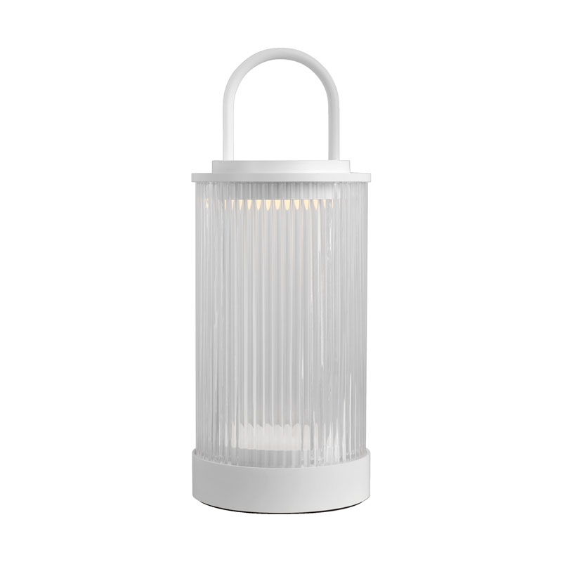 Ladattava pöytävalaisin Tawa, Matte White, ulkokäyttöön