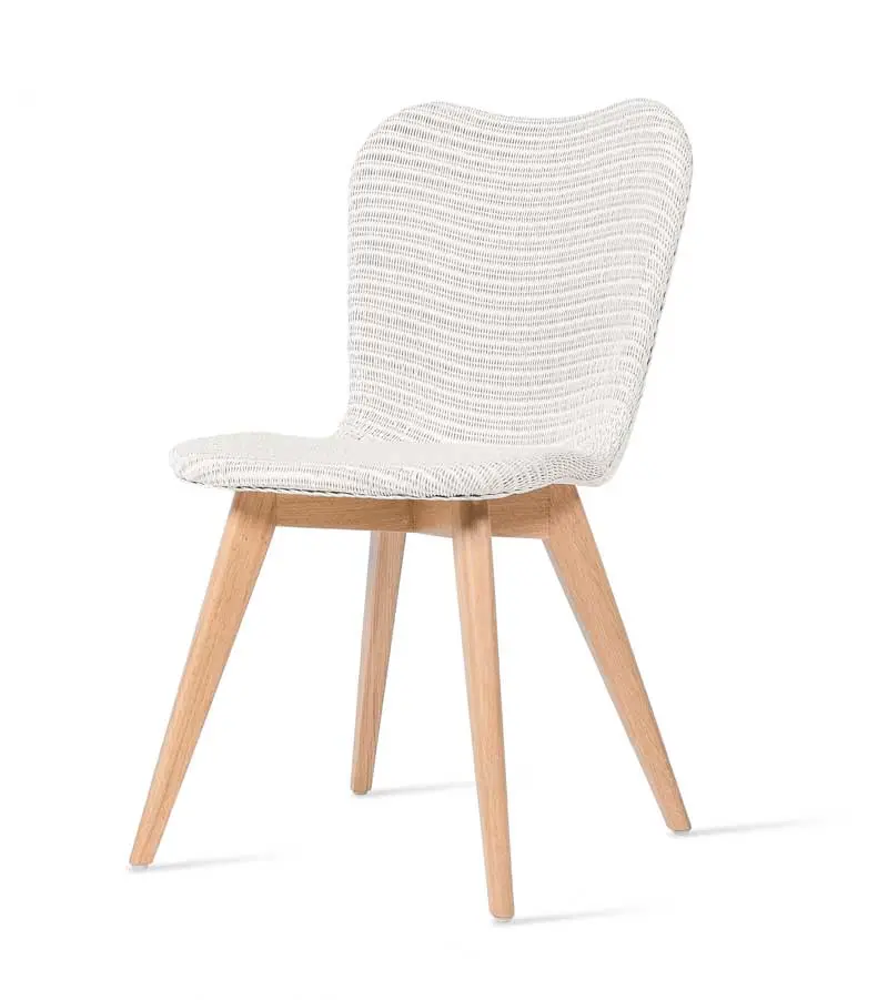 Ruokapöydän tuoli Lily, tammi, Pure White