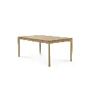 Jatkettava ruokapöytä Bok, lakattu tammi, useita kokoja