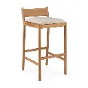 Baarituoli Jack Outdoor, tiikki, pehmustettu, eri värejä