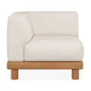 Moduulisohva Monocle Outdoor, kulma, käsinoja oikealla, White 