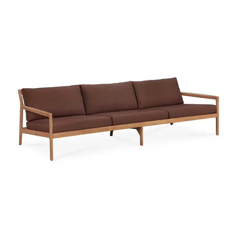 Sohva Jack Outdoor 265 cm, tiikki, pehmusteella, eri värejä